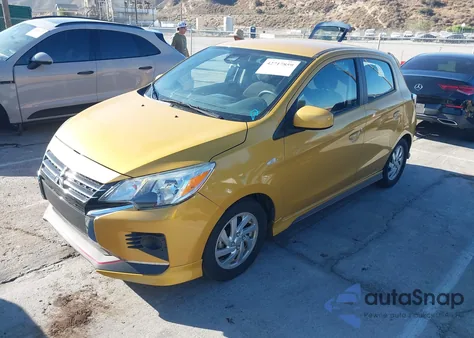 2021 Mitsubishi Mirage Carbonite Edition/Es/Le из США, поврежденный, VIN ML32AUHJ6MH001366